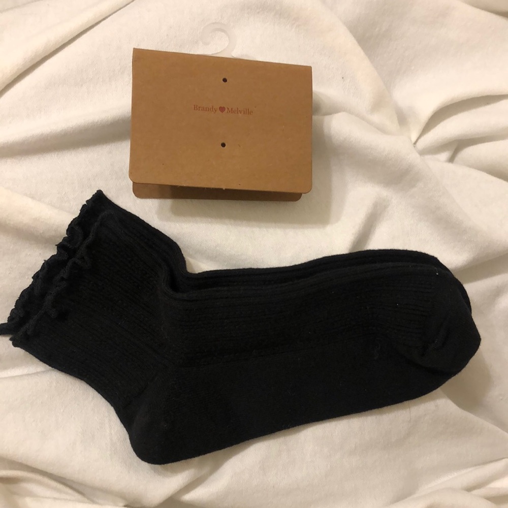 Brandy Melville black ankle socks
